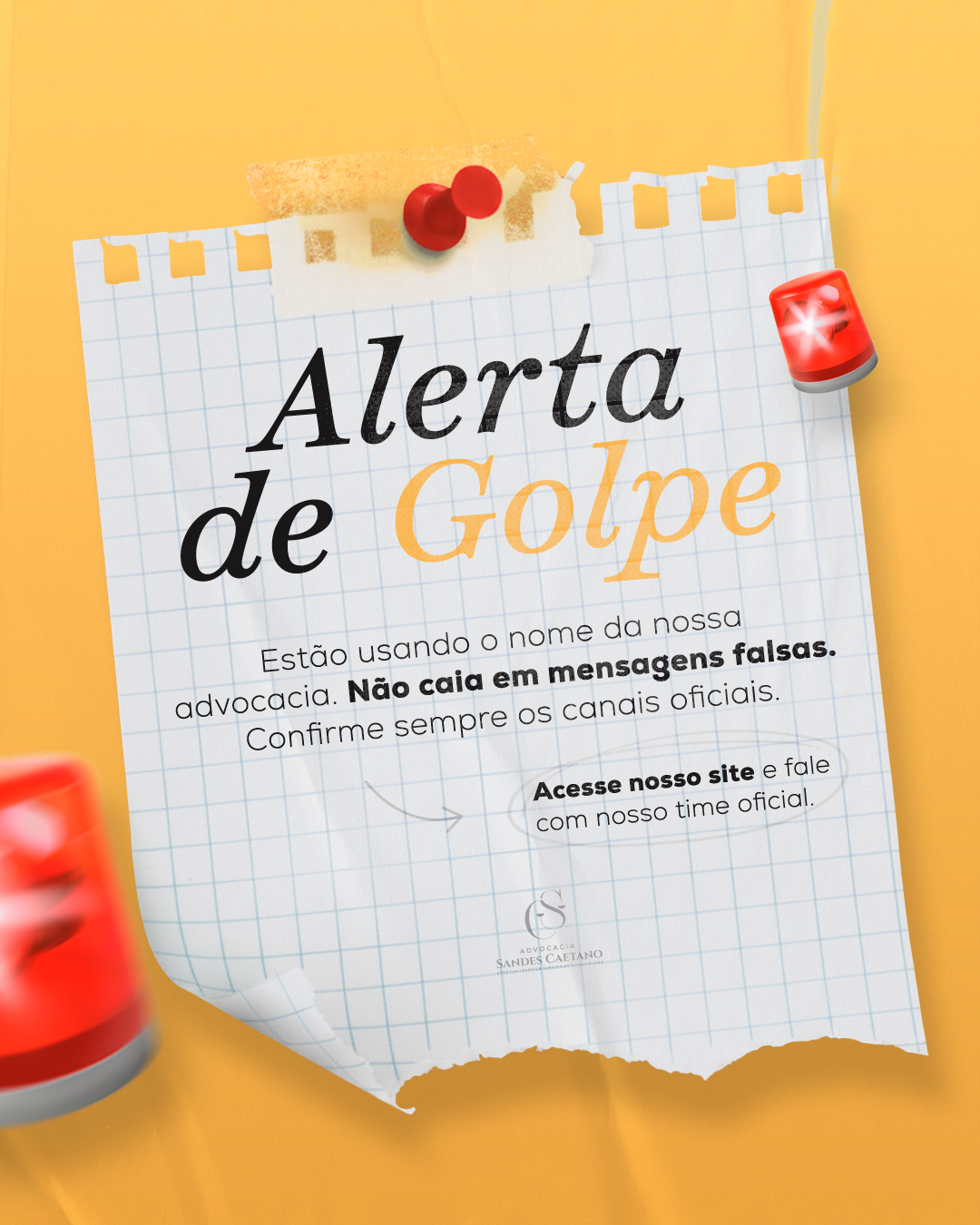 Leia mais sobre o artigo Alerta de Golpe!